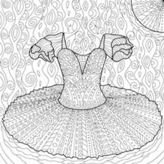 Printable coloring page zentangle dance coloring book