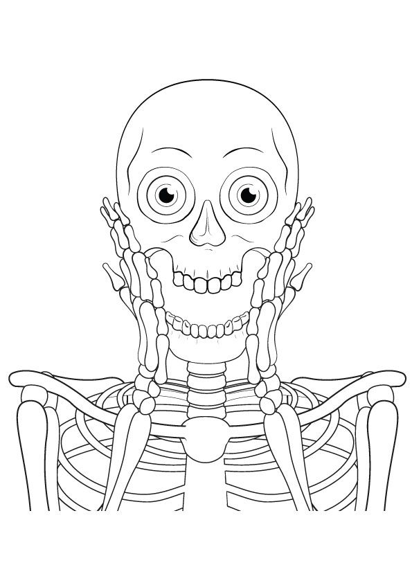 Dancing skeleton coloring page coloring pages color colouring pages