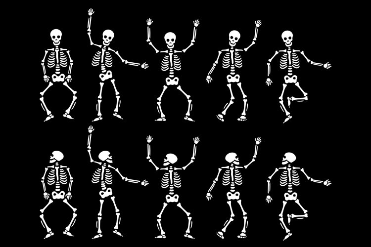 Halloween dancing skeletons svg skeleton skeleton party