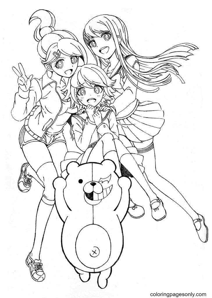 Danganronpa coloring pages printable for free download