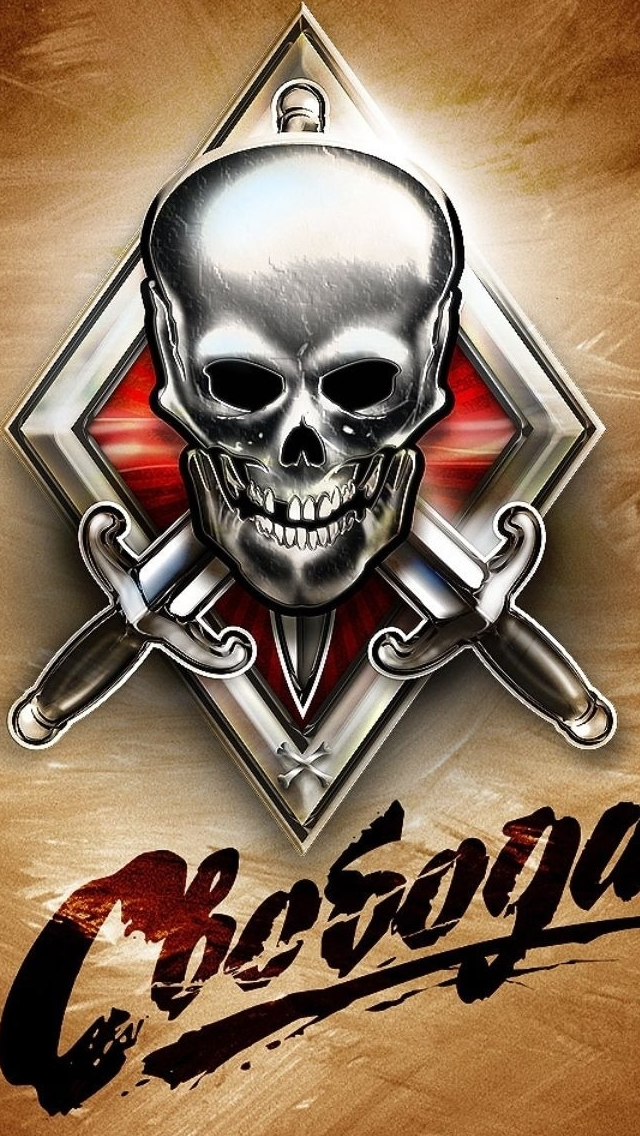 danger sign skull wallpaper