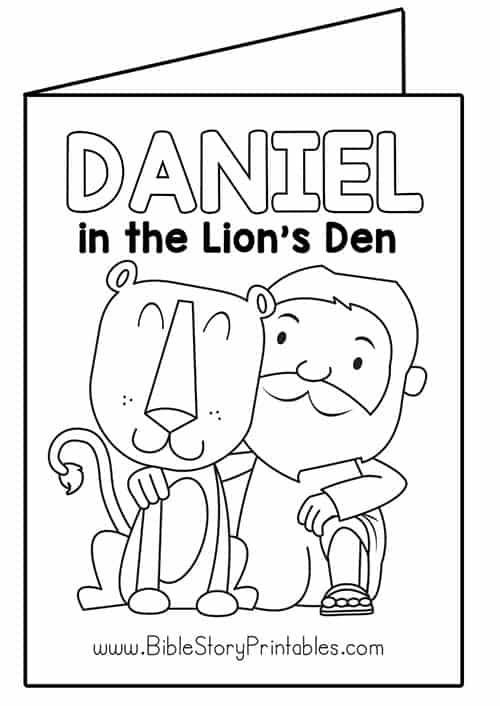 Daniel in the lions den bible printables