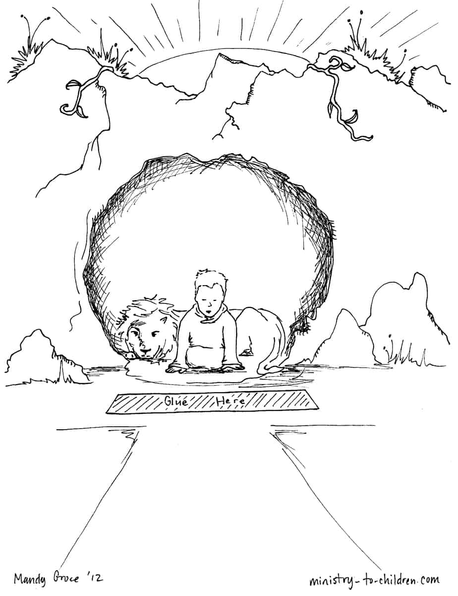 Daniel in the lions den coloring pages