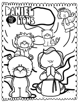 Daniel and the lions den bible stories unit color version by darling ideas