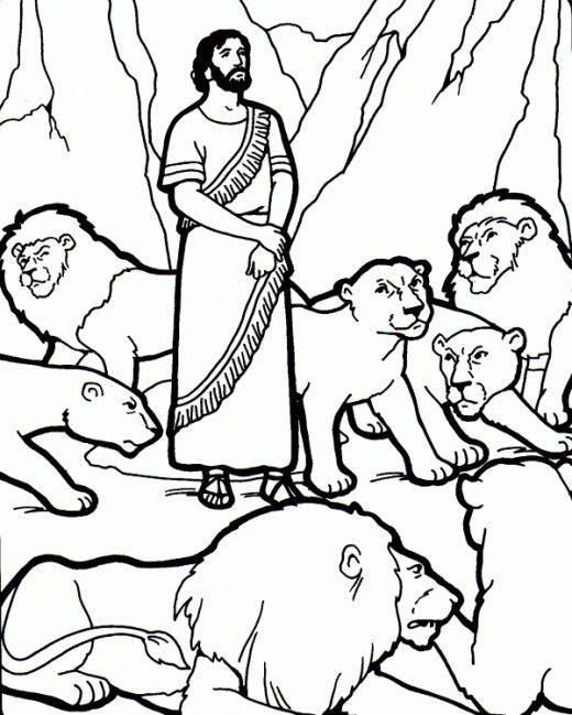 Animals in the bible printable coloring pages daniel and the lions daniel in the lions den animals in the bible