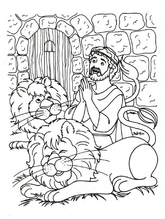 Daniel coloring page