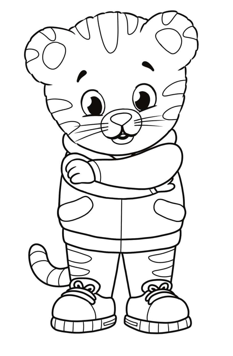 Daniel tiger coloring pages printable for free download