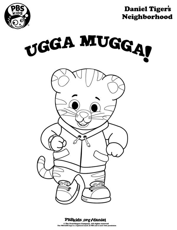 Daniel tiger on x printable coloring pages will keep your little tiger busy on your weekend travels ugga mugga httptcoqlbxtaskht httptcoyswkhoy x