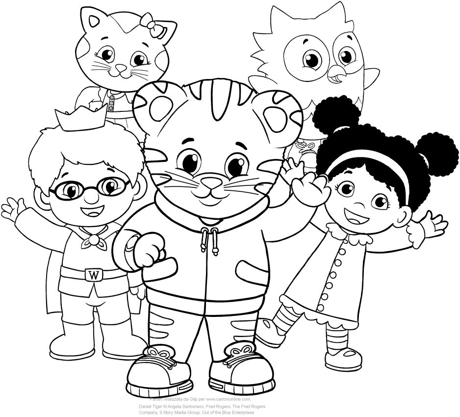 Daniel tiger coloring pages â coloringrocks coloring books owl coloring pages coloring pages for kids