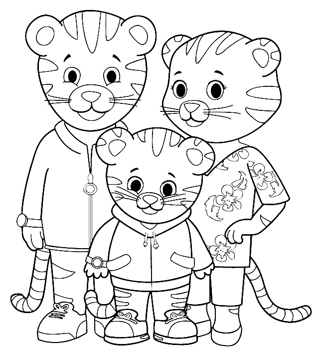 Daniel tiger coloring pages printable for free download