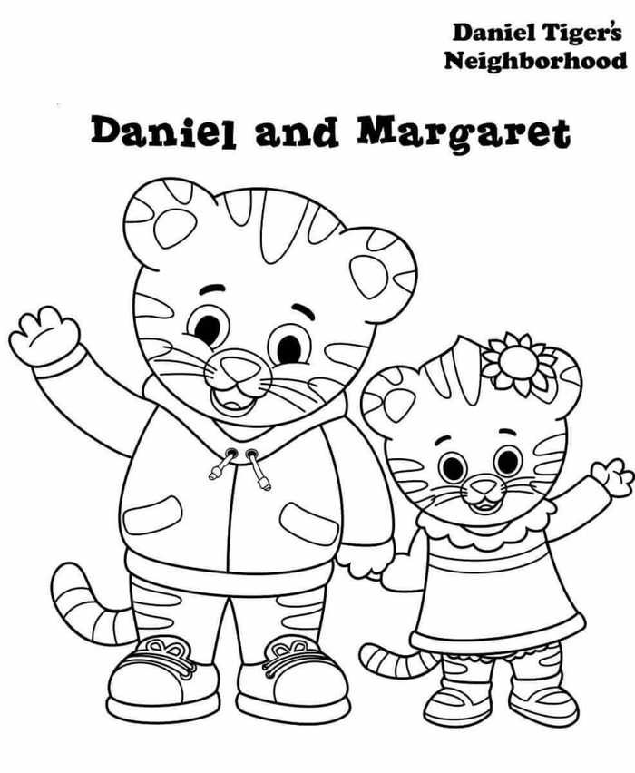 Daniel tigers neighborhood coloring pages pdf