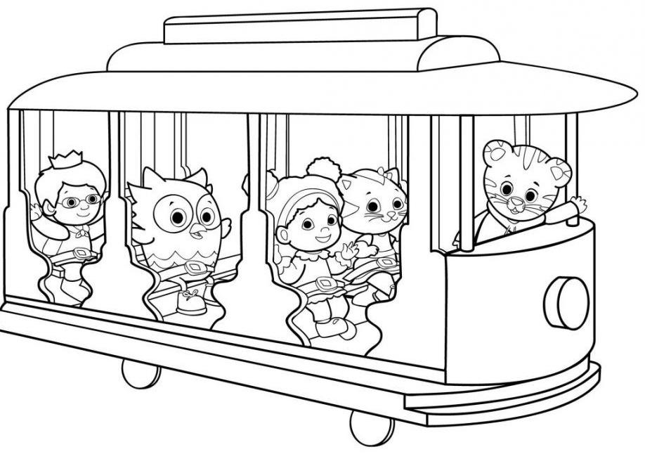 Daniel tiger coloring pages