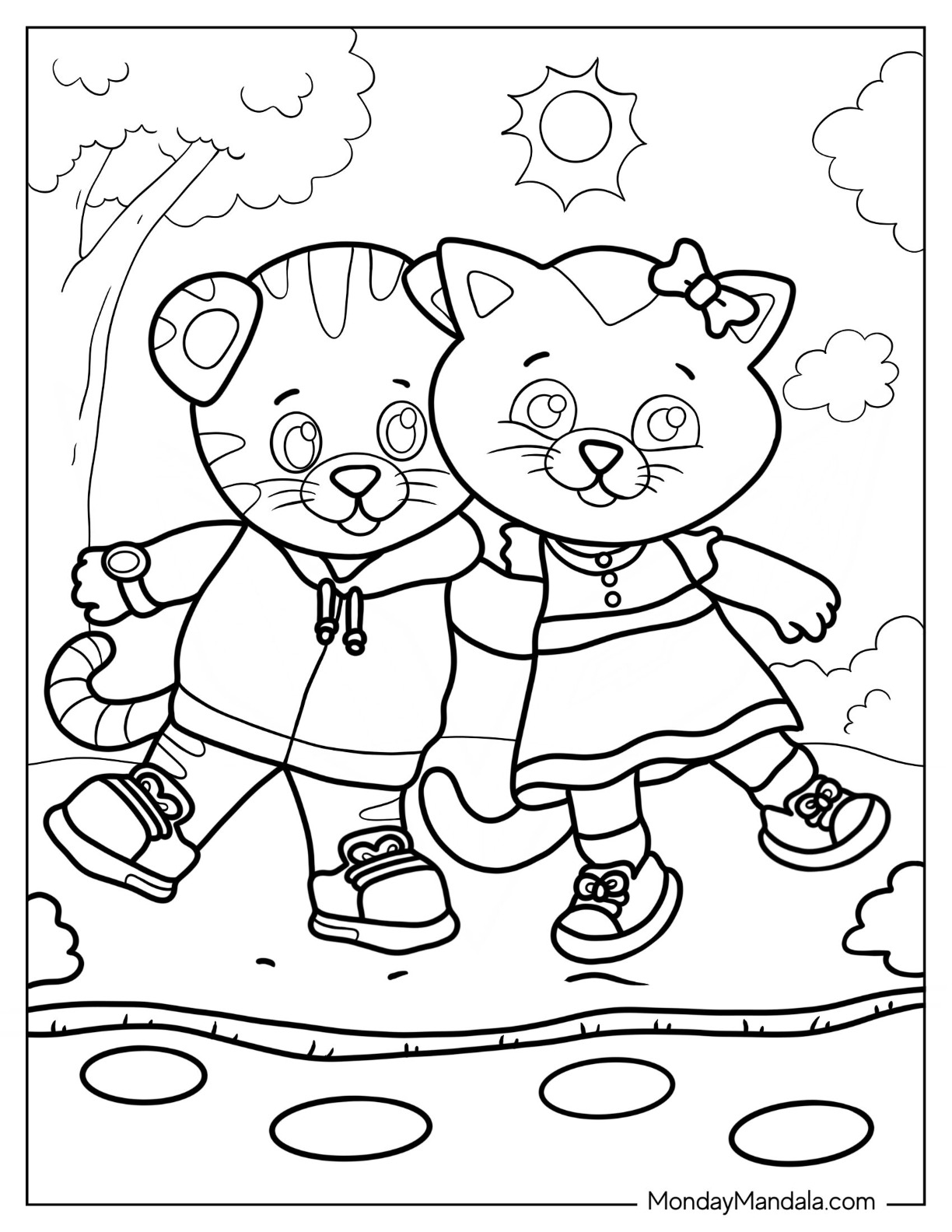 Daniel tiger coloring pages free pdf printables