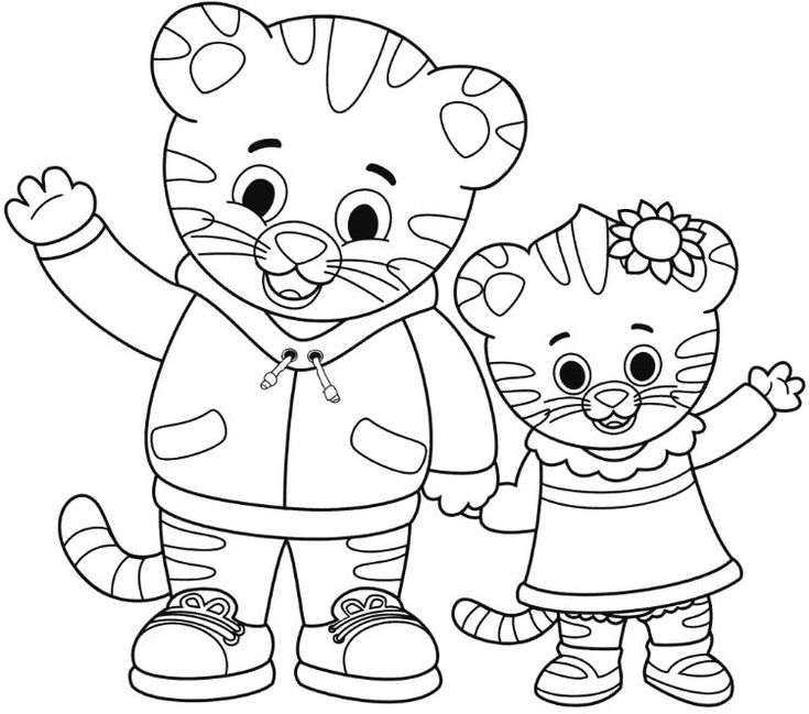 Coloring page daniel tiger daniel tiger daniel tigers neighborhood daniel tiger birthday