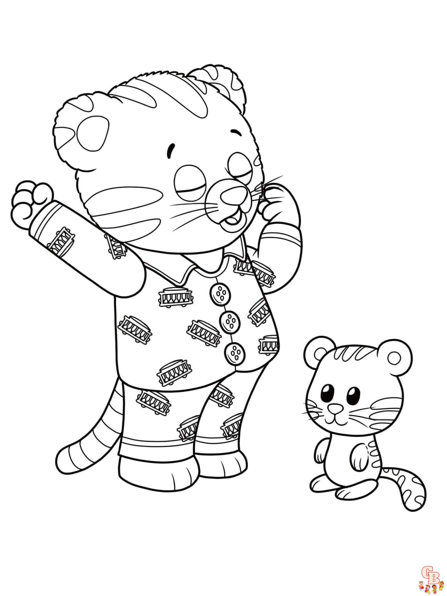 Daniel tiger coloring pages free for kids