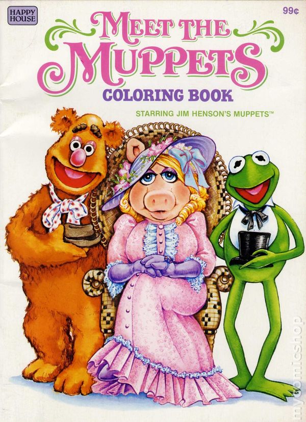 Meet the muppets coloring book sc happy house ic books