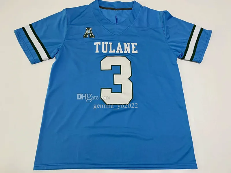 Ncaa college tulane green wave football jersey michael pratt kai horton darnell mooney makhi hughes lawrence keys iii chris brazzell patrick jenkins darius hodges from gemmayoung