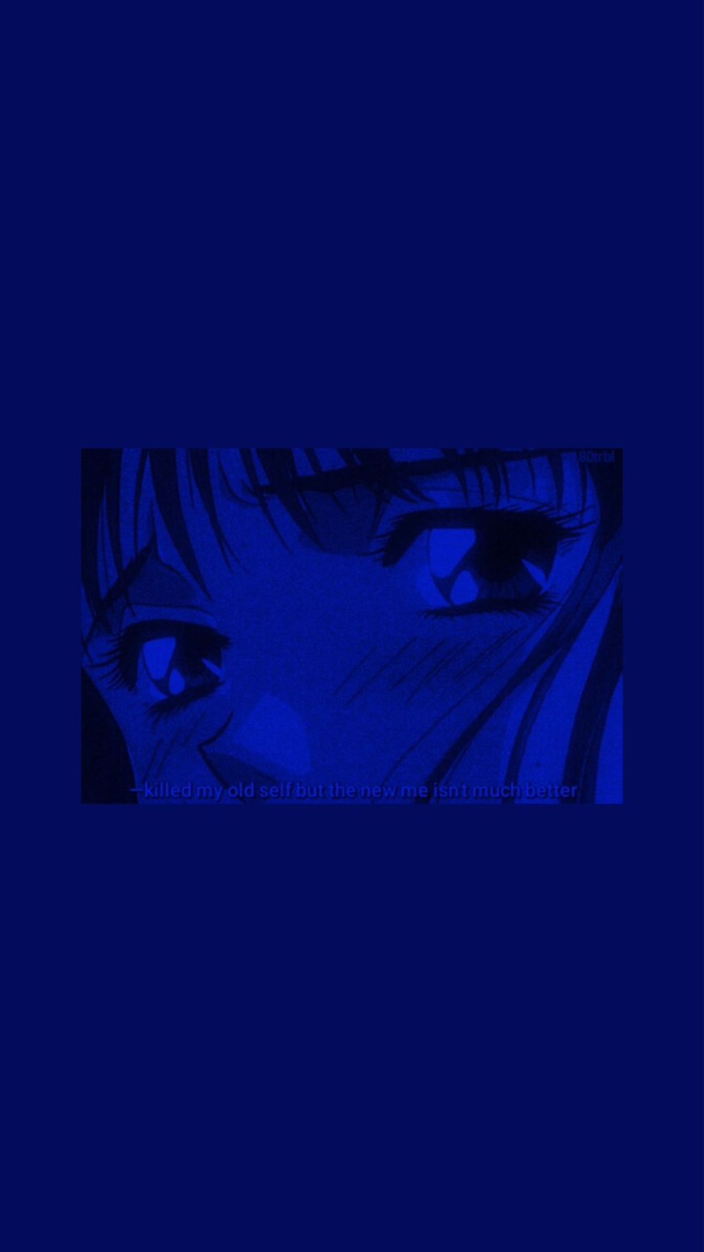 Dark blue anime aesthetic wallpapers