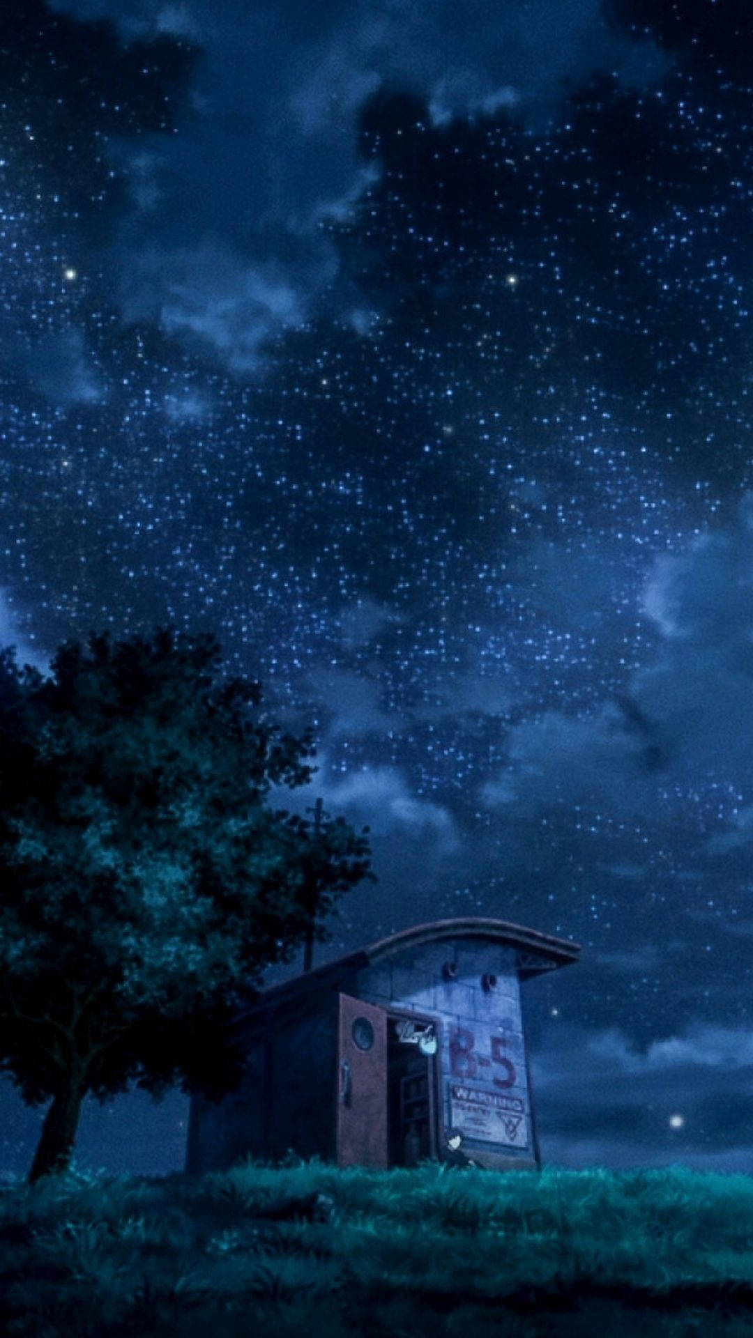 Download dark anime aesthetic night sky wallpaper