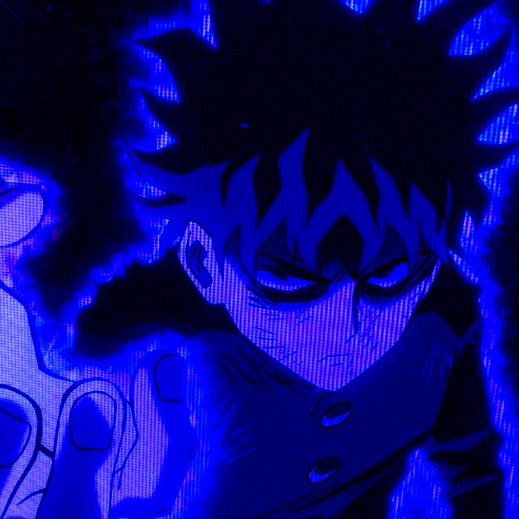 Mobblue ð webcore blue aesthetic dark blue anime anime monochrome