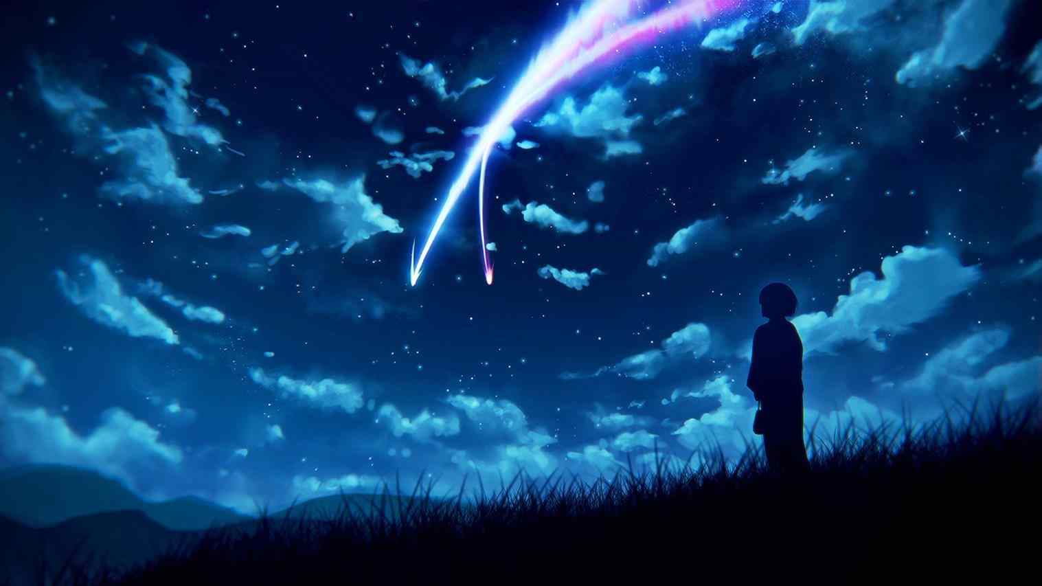 Dark blue anime wallpapers