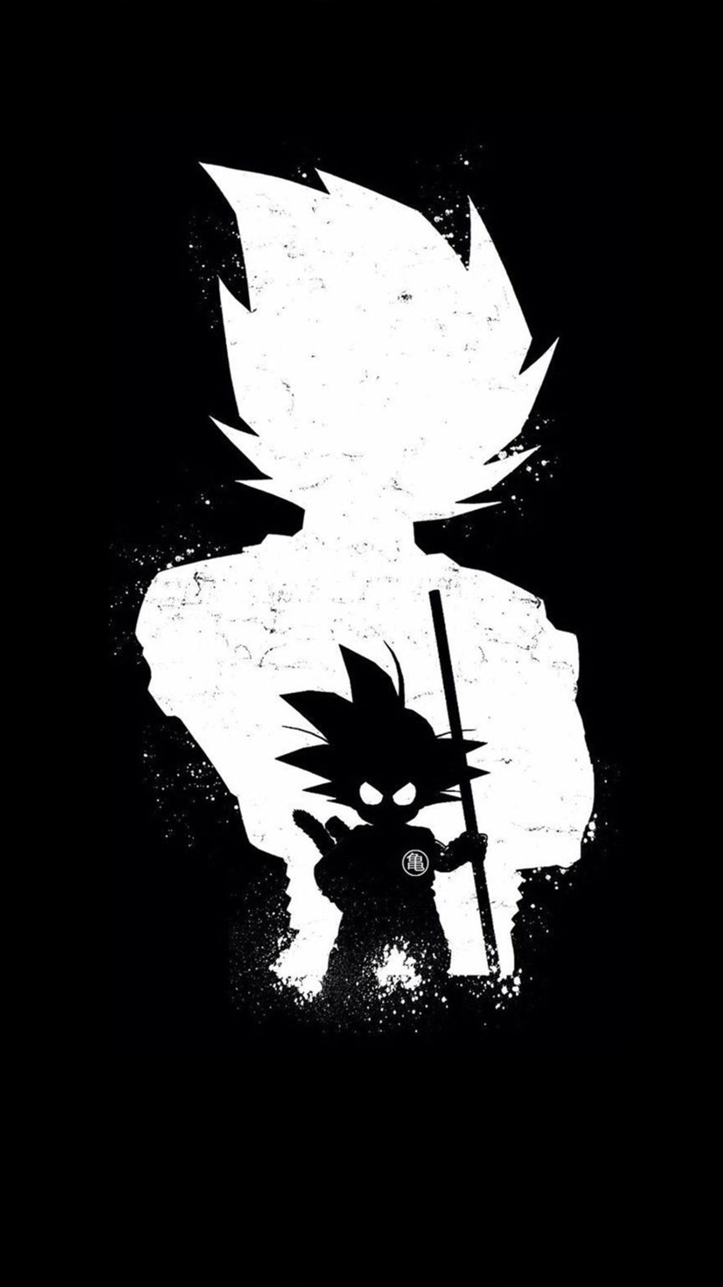 Goku dark black minimal k ultra hd mobile wallpaper