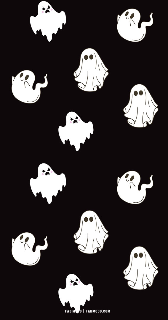 Cute halloween wallpaper aesthetic fall wallpaper illustration