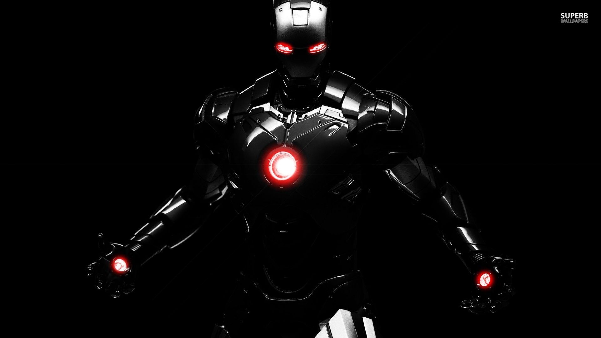 Black iron man wallpapers