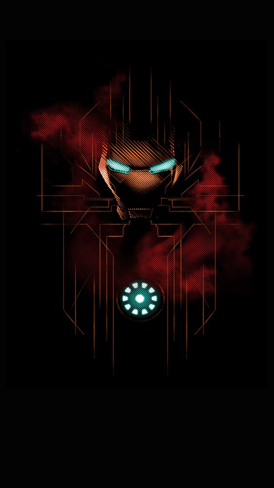 Dark iron man iphone wallpaper