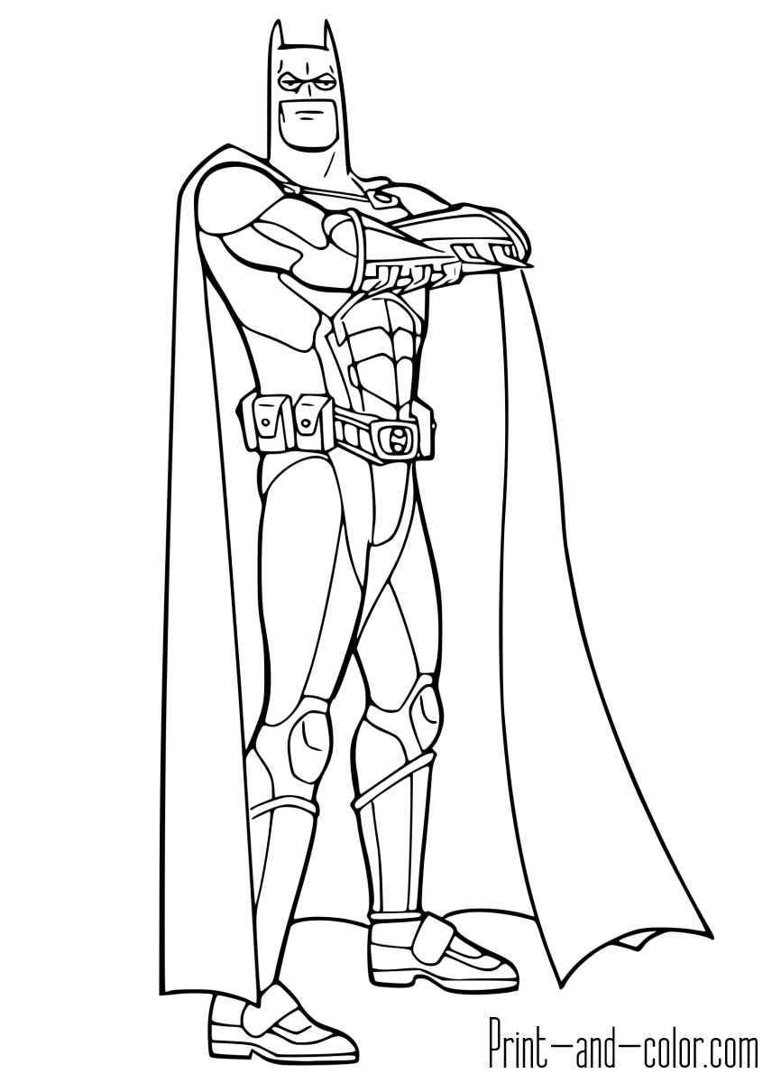 Batman coloring pages print and color