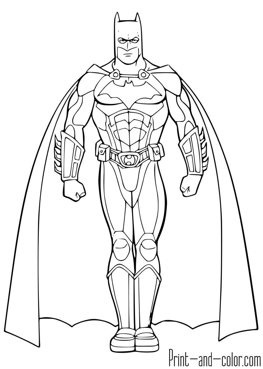 Batman coloring pages print and color