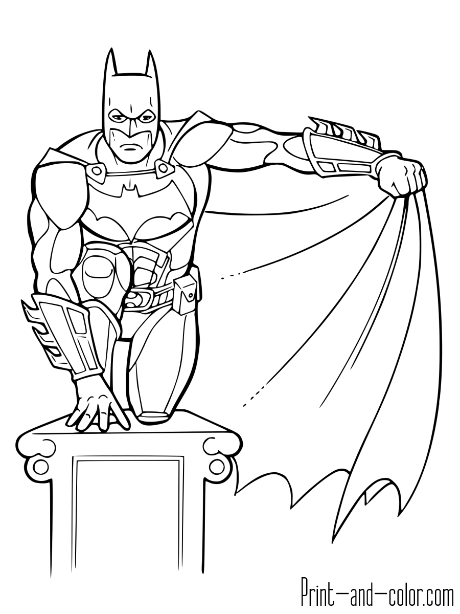 Batman coloring pages print and color