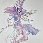 Inspired by dark magician coloring page color work in progress by me ryugioh