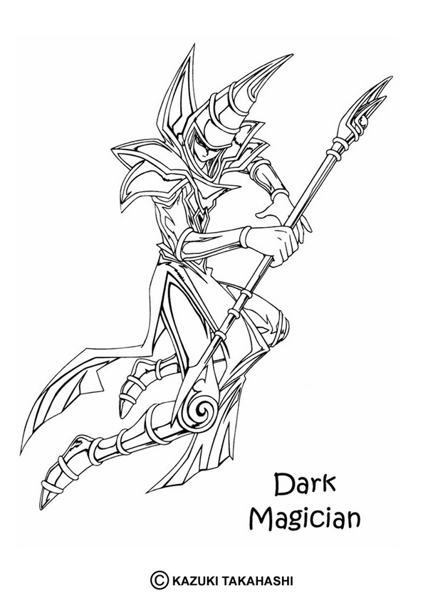 Dark magician coloring pages