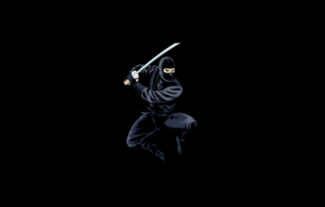 Wallpaper the dark background sword ninja black ninja images for desktop section ððððððððð