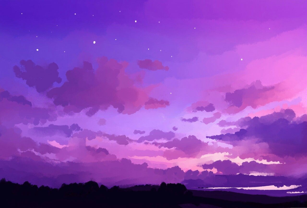 Purple pc anime wallpapers