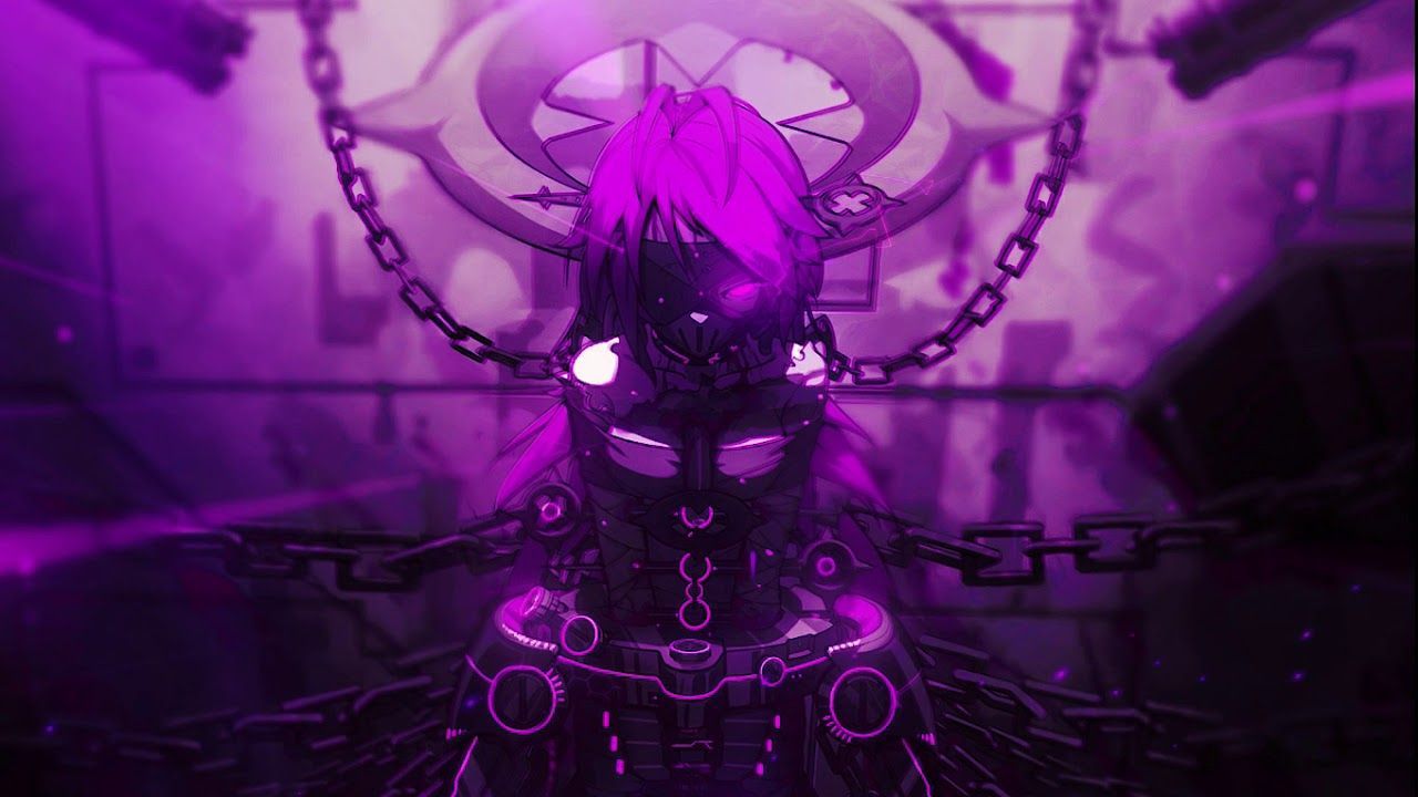 Purple and black anime wallpapers