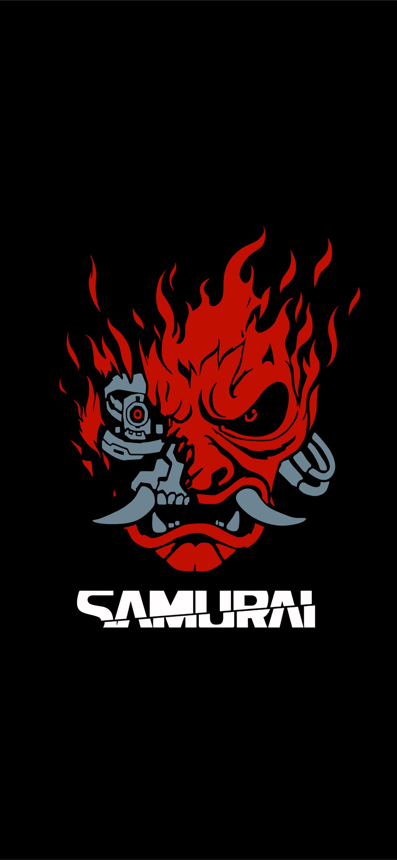 Samurai cyberpunk minimal dark k iphone wallpapers free download