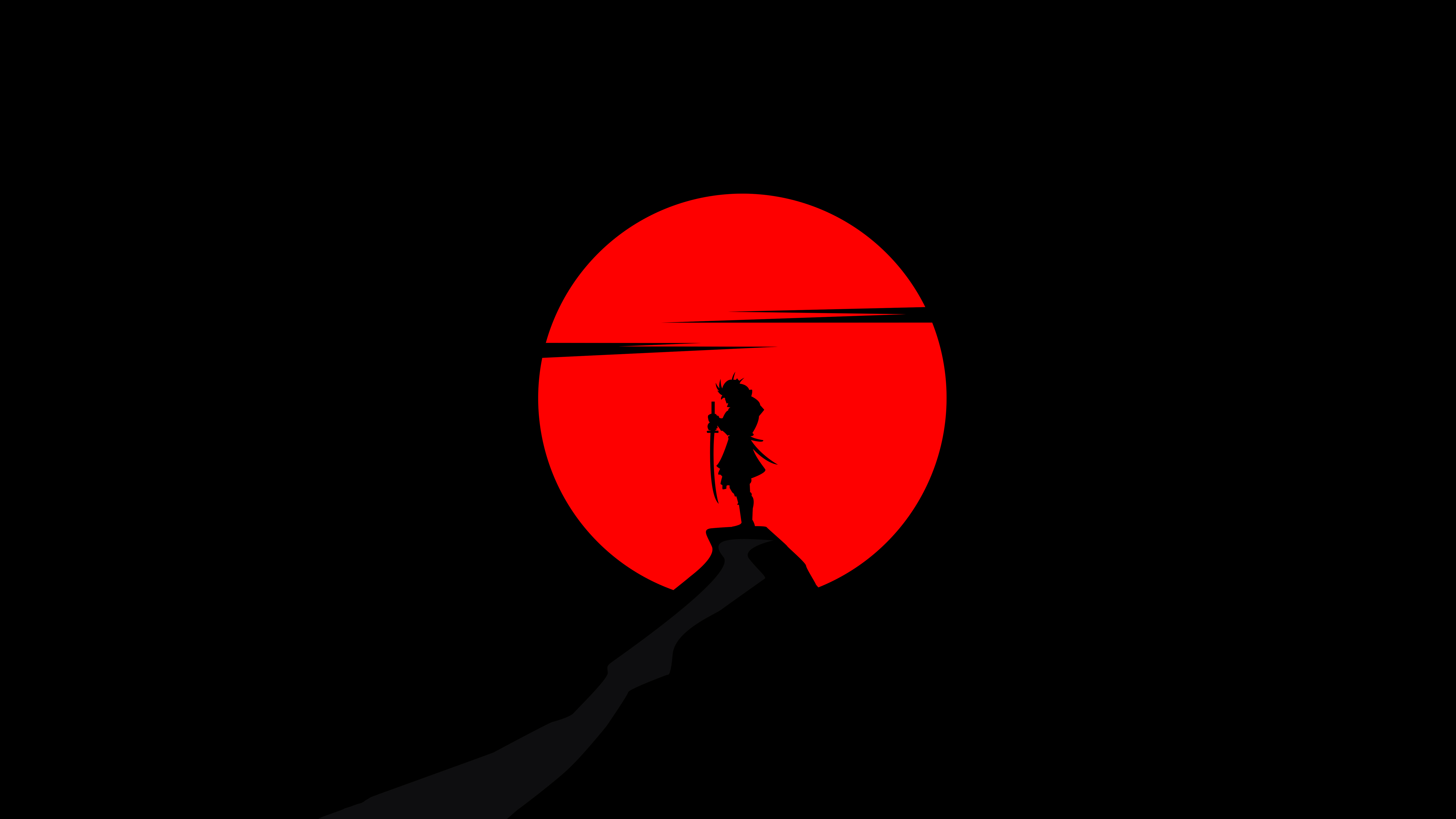 Samurai dark oled k hd artist k wallpapers images backgrounds photos and pictures