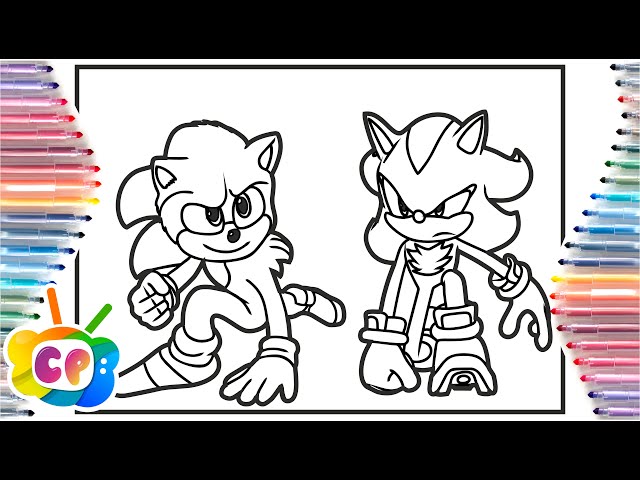 Sonic vs shadow coloring pages sonic predictions elektronoia