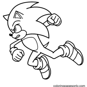 Sonic coloring pages printable for free download