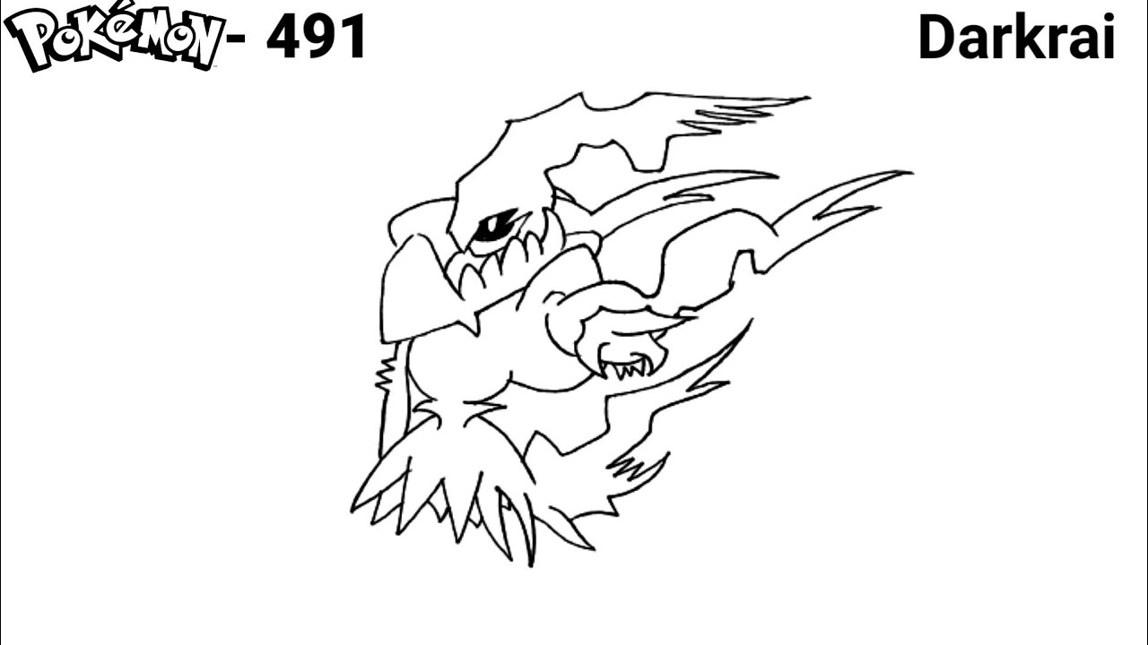 Darkrai drawing how to draw pokemon no