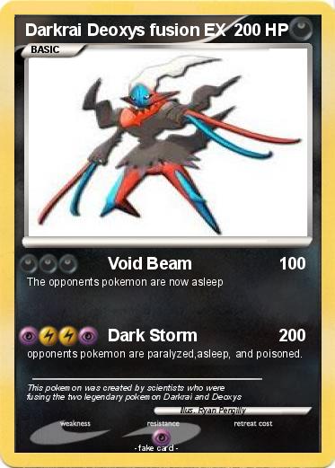 Pokemon darkrai deoxys fusion ex