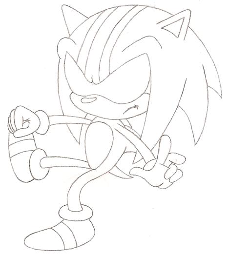 Darkspine sonic uncolored by sonictopfan on