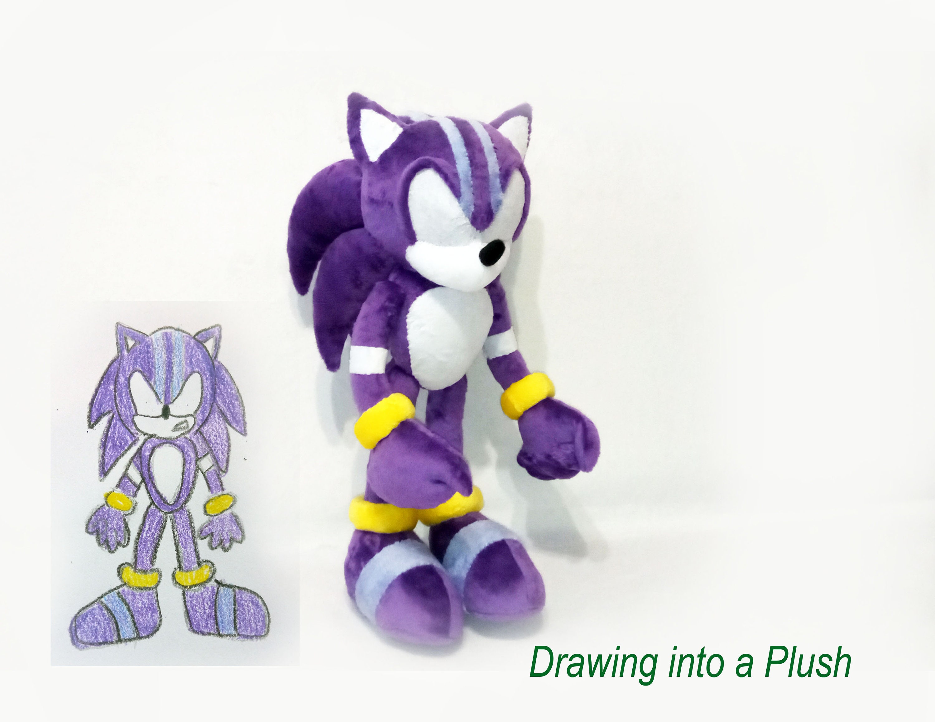 Ðustom plush just like darkspine sonic and the secret rings inspired handmade to order not official