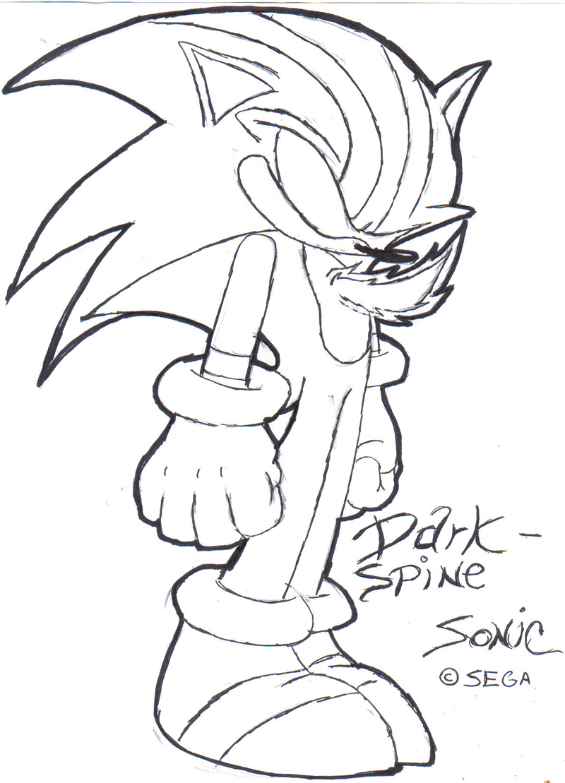 Darkspine sonic by jayshi on