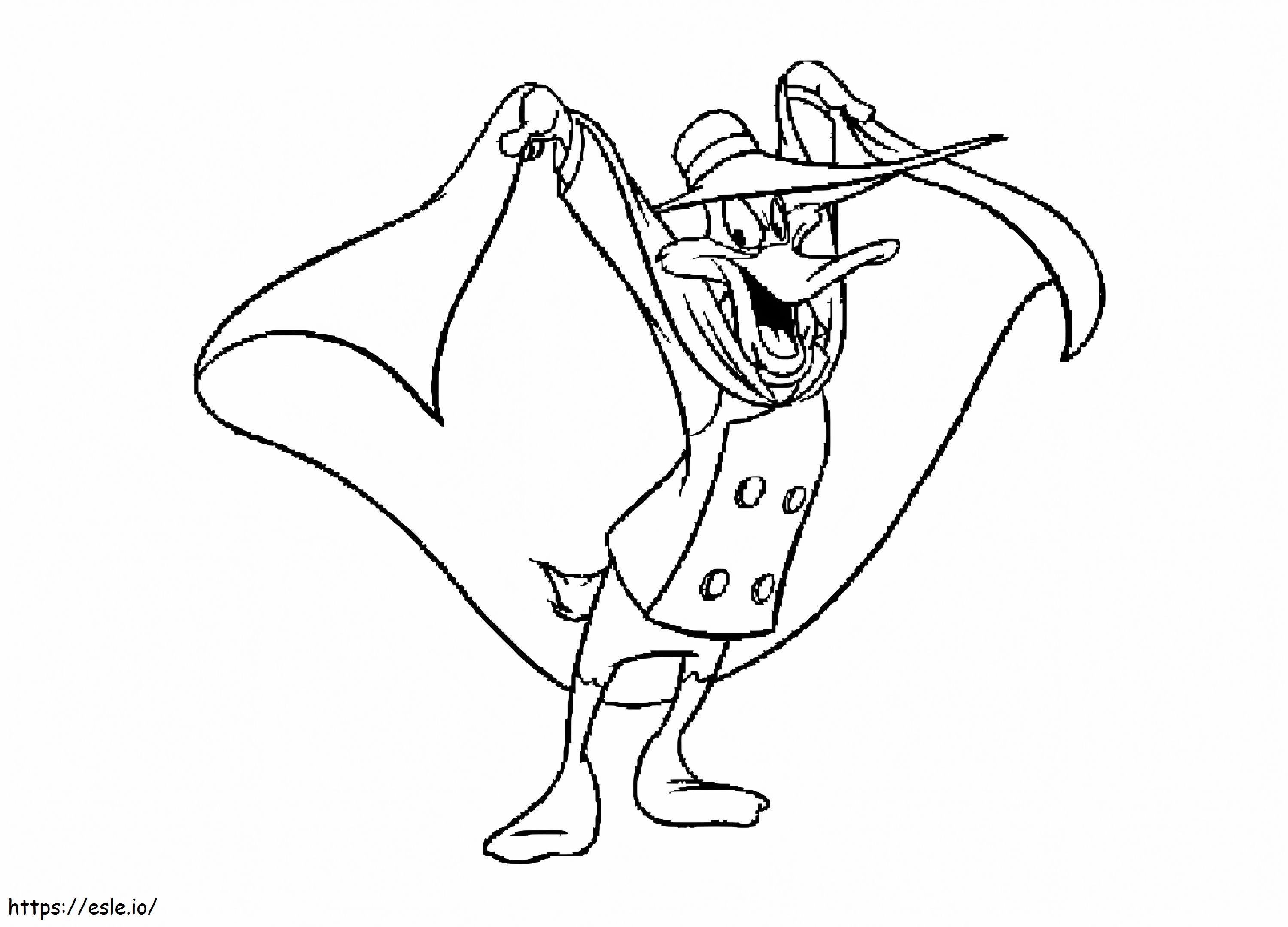 Amazing darkwing duck coloring page