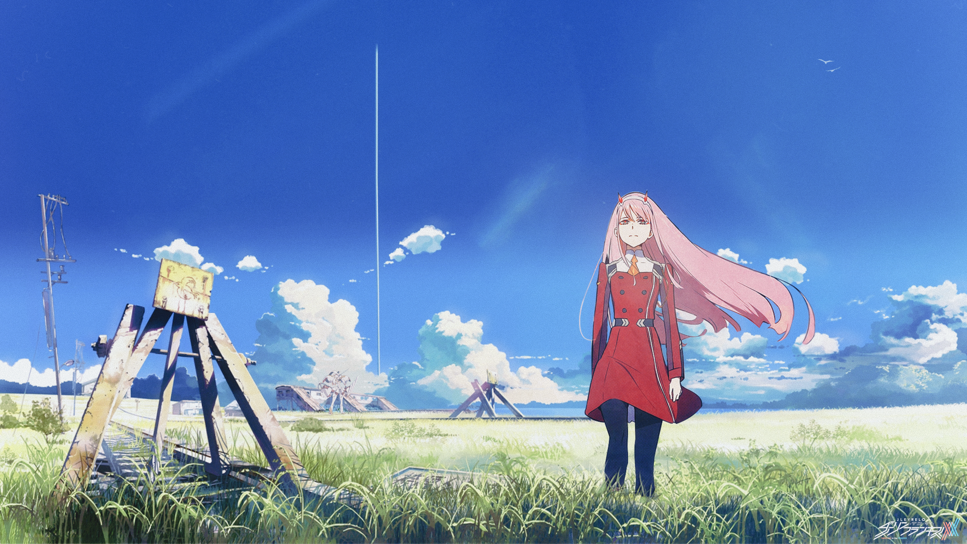 Darling in the franxx aesthetic landscape wallpapers