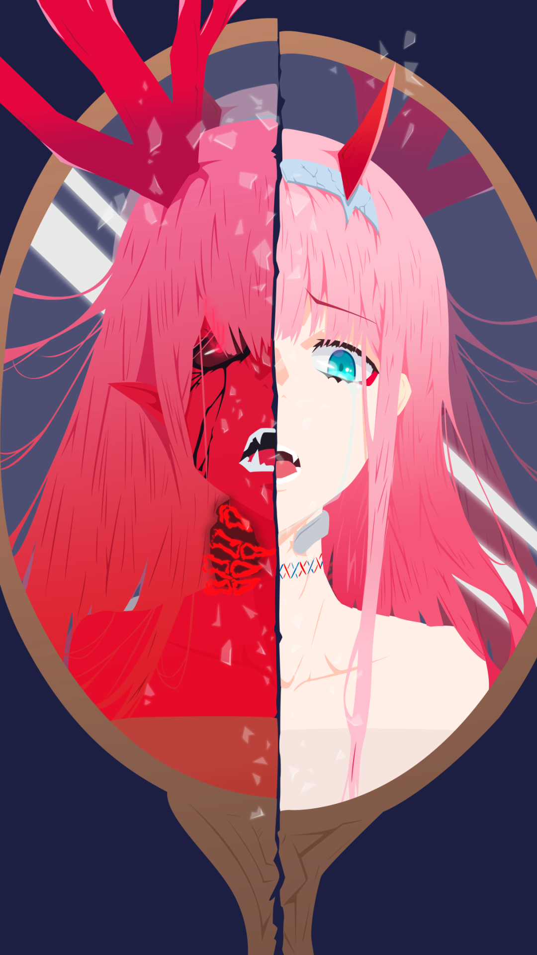 Wallpaper id anime darling in the franxx phone wallpaper zero two darling in the franxx x free download