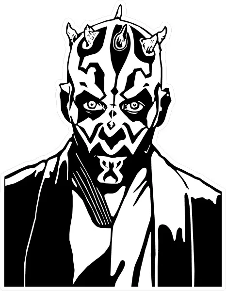 Darth maul decal sticker